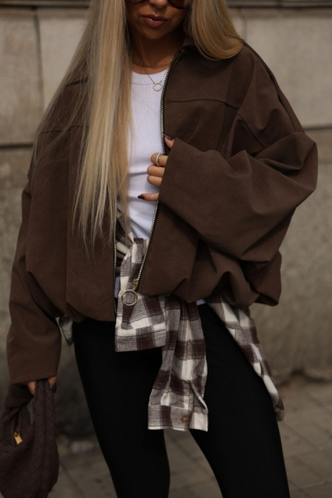 Kurtka Street bomberka zapinana na zamek CZEKOLADA